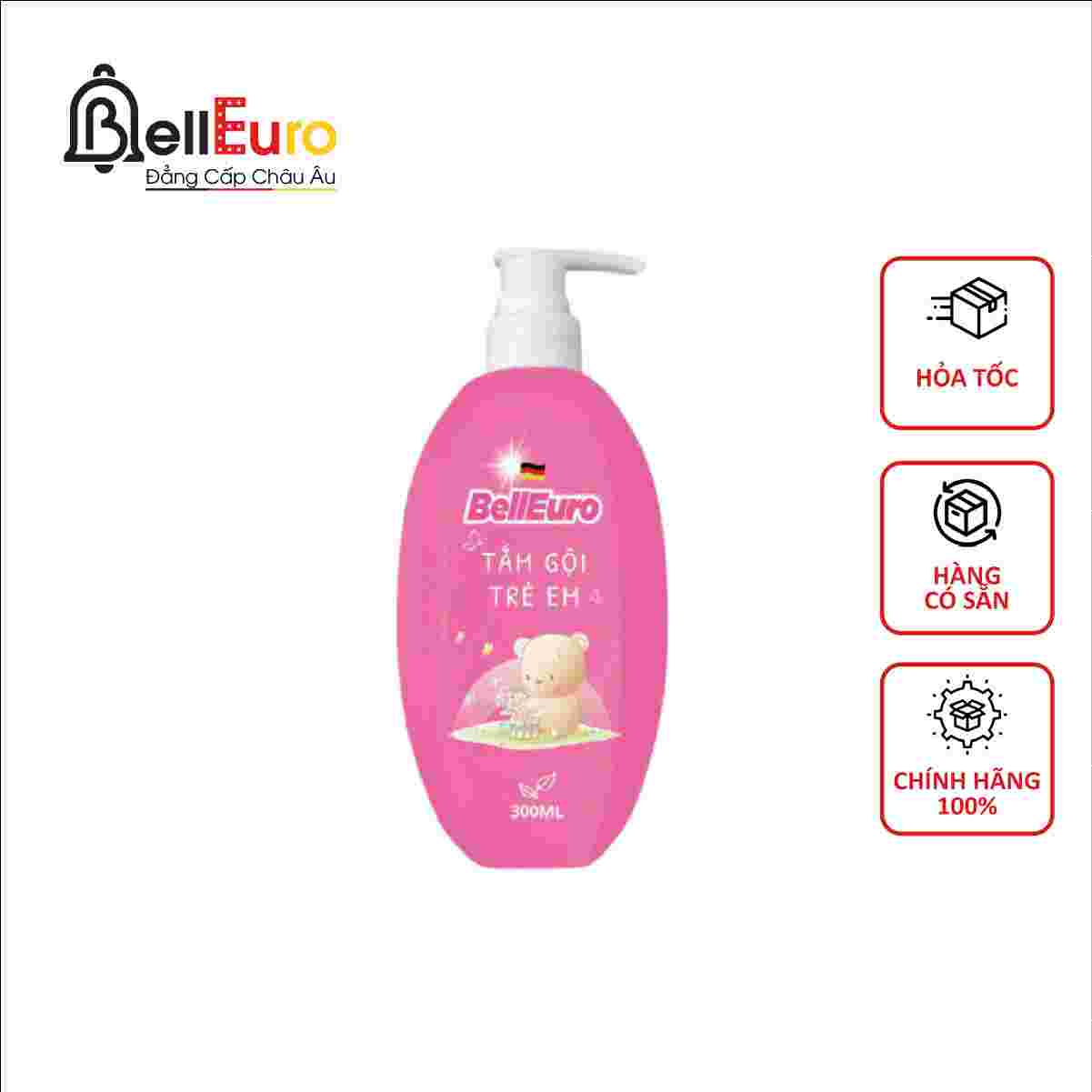 Tắm Gội Baby Công Nghệ Sinh Học Bell Euro 300ML